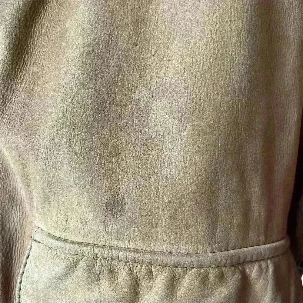 Paris Sport Club Men's Vintage 90s Brown Leather Bomber Jacket S